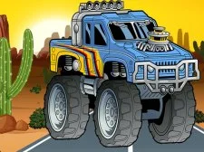 Verrücktes Monstertruck-Puzzle